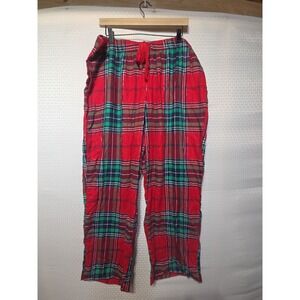 NWT Joyspun Women's Plaid Pajama Pants XL (16–18) Red Green Flannel...